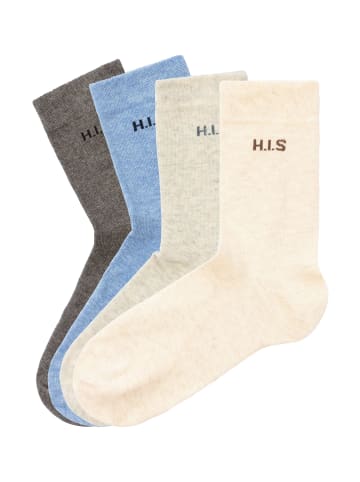 H.I.S Socken in grau, jeans, beige, grau