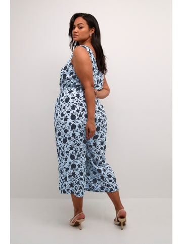 KAFFE curve Overall KCisma Loose fit in Blue Tone Graphic Flower