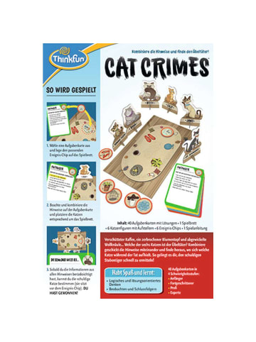 Thinkfun Konzentrationsspiel Cat Crimes D Ab 8 Jahre in bunt