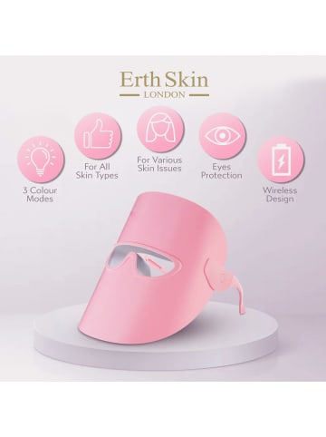 ErthSkin LED-Lichttherapie-Maske für Strahlkraft & Erneuerung – Rosa
