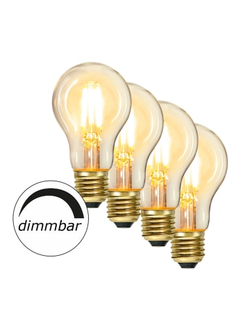 SATISFIRE Garten Party Lichterkette Illu 10x dimmbare LED Glühbirne 10m schwarz