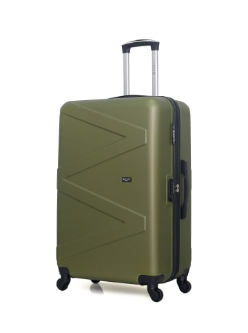 WAVE PARIS Großer Hartschalenkoffer AMAZONE in Khaki (95L)