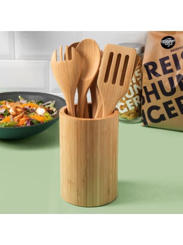 Reishunger Bambus Küchenhelfer 7er Set, 32cm