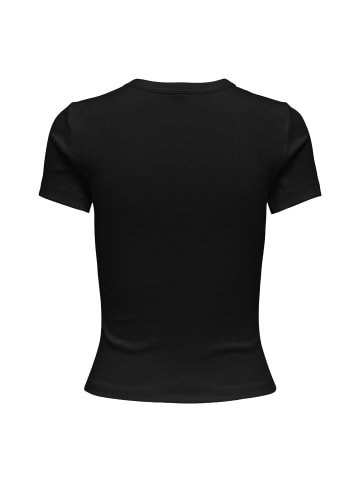 ONLY T-Shirt 1er Pack in Schwarz