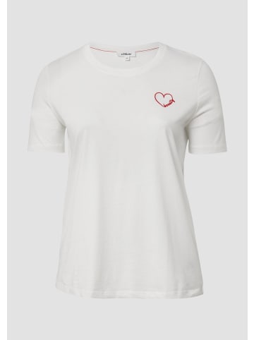 s.Oliver T-Shirt in 02D7_creme