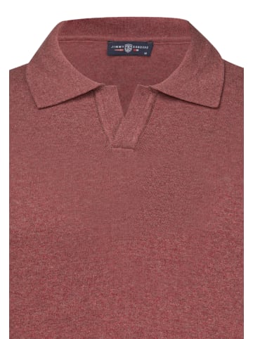 JIMMY SANDERS Pullover Mit Polokragen in Rosa