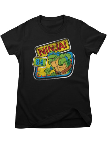 Teenage Mutant Ninja Turtles Shirt "Ninja 84 Retro Girly Tee" in Schwarz