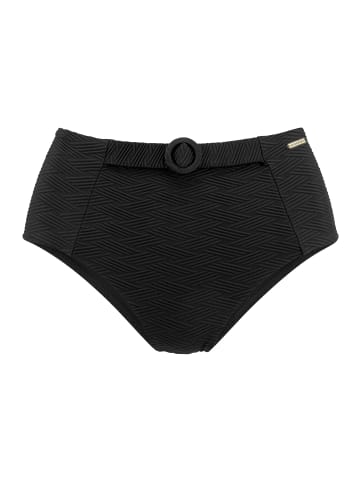 Sunseeker Highwaist-Bikini-Hose in schwarz