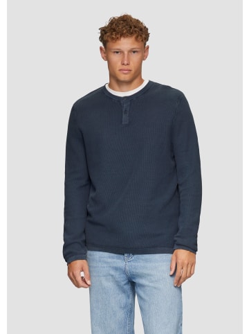 QS Strickpullover langarm in Blau