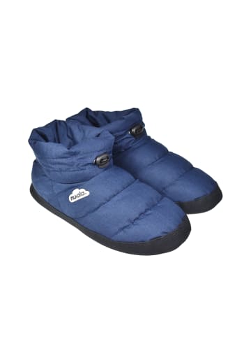 nuvola Hausschuhe "Boot Home Marbled " in Dunkelmarine