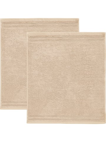 Erwin Müller Frottier-Geschirrtuch 2er-Pack in beige