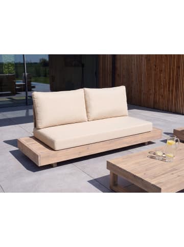 Beliani 4-tlg Gartensofa MARETTIMO in Beige/Braun