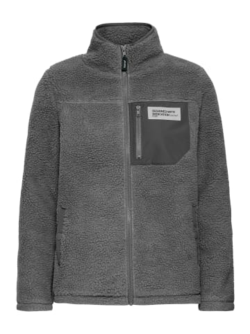 Oxmo Plüschjacke OXAbby in grau