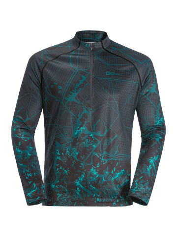 Jack Wolfskin MMOROBBIA L/S PRINTED in Blau