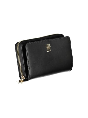 Tommy Hilfiger Schwarze Polyurethan-Geldbörse