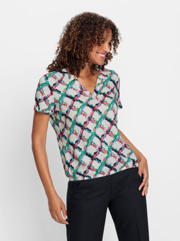 WITT WEIDEN Schlupf-Bluse in fuchsia-grasgrün-kariert
