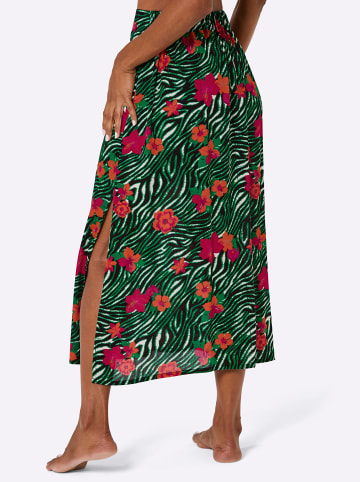 WITT WEIDEN Rock in schwarz-apfel-bedruckt