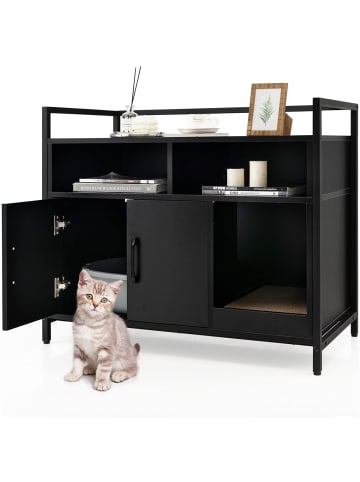 COSTWAY Katzenschrank in Schwarz