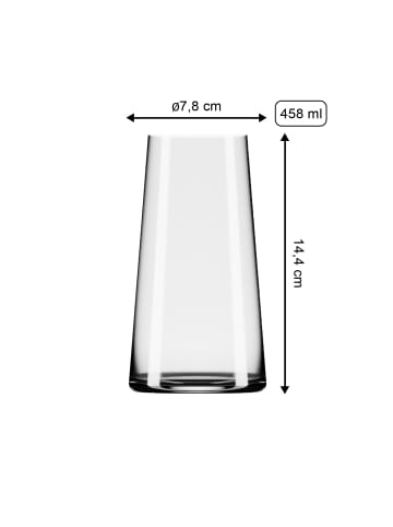 Stölzle 6er Set Longdrinkgläser Power 458 ml in transparent