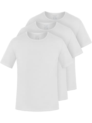 normani 3er Set Herren T-Shirts aus Bio-Baumwolle Nyons in Weiß