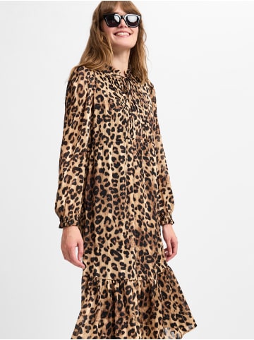 Marie Lund Kleid in camel schwarz - 0001