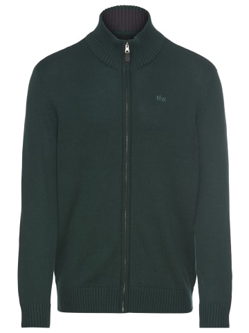 Man's World Strickjacke in dunkelgrün