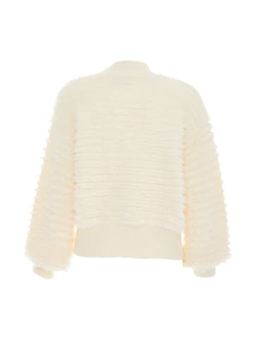 faina Damen Strickjacke in Wollweiss