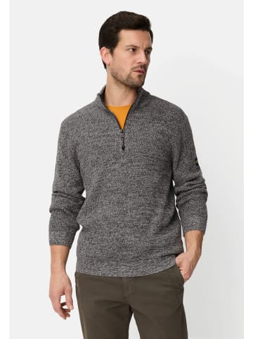 Camel Active Strick-Troyer mit melierter Struktur in Grau