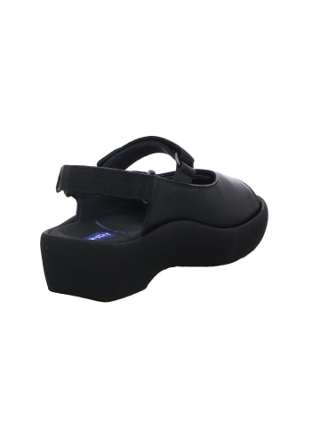 wolky Komfort Sandale in schwarz