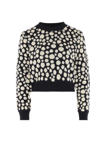 myMo ROCKS Damen Pullover in SCHWARZ WOLLWEISS