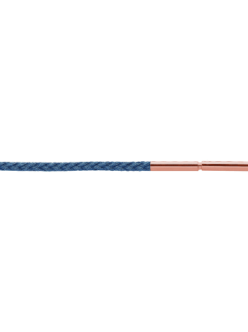 Xen Kordel "geflochten aus Microfaser blau rosévergoldet" in Blau