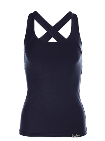 Winshape Cross Back Top WVR25 in night blue