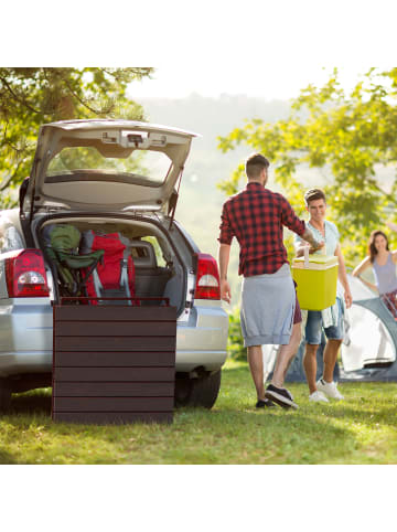 relaxdays Gartentisch in Grau - (B)166 x (H)76 x (T)78 cm