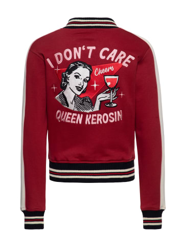 Queen Kerosin Queen Kerosin Collegejacke I Don't Care in bordeaux
