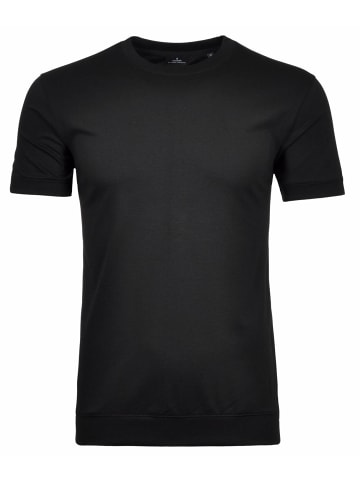Ragman Rundhals T-Shirt für Herren in schwarz