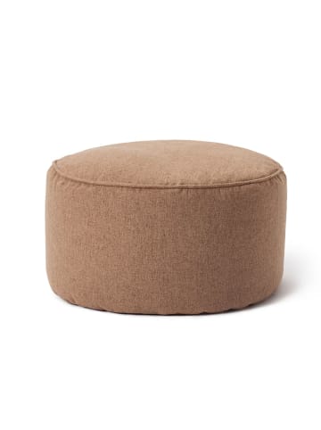 Lumaland Sitzsack-Hocker Pouf Indoor rund 50l braun Braun