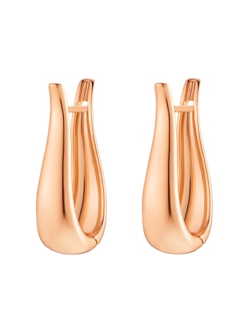 Steel_Art Ohrclip Damen Suna goldfarben in Rosegoldfarben