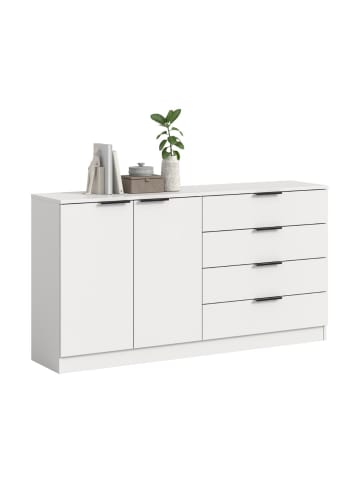 ebuy24 Sideboard Kopenhagen Weiß 148 x 35 cm
