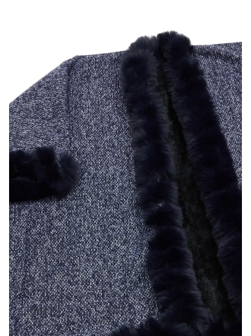 fraully Damen Poncho in Marine