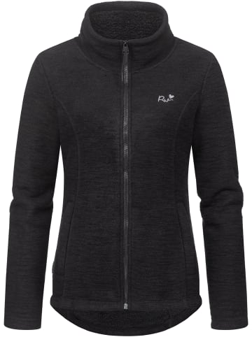 ragwear Strickjacke Liram Melange in Black