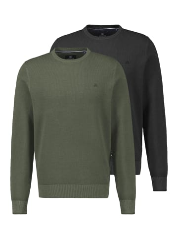 Lerros Pullover Basic in Schwarz / grün