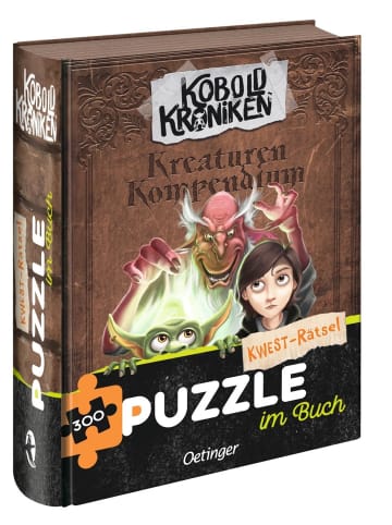 Oetinger Brettspiel KoboldKroniken. Puzzle im Buch. Kwest-Raetsel - Ab 9 Jahren