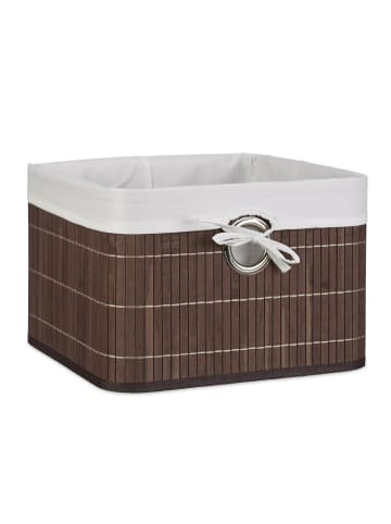relaxdays 2 x Aufbewahrungskorb in Braun - (B)31 x (H)20 x (T)31 cm