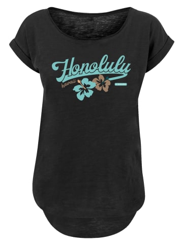 F4NT4STIC Long Cut T-Shirt Honolulu in schwarz