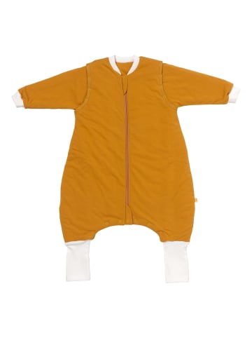 Schlummersack Schlafsack mit Füßen und umklappbaren Bündchen 2.5 Tog in Orange