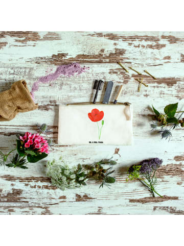 Mr. & Mrs. Panda toiletry bag Blume Mohnblume ohne Spruch in Weiß