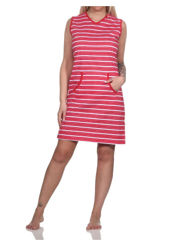 NORMANN Nachthemd Streifen - 79626 in rot