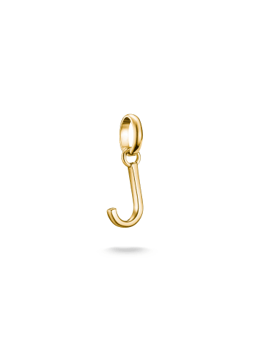 Thomas Sabo Charm-Anhänger Buchstabe J Connect in gold