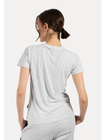 SMILODOX T-Shirt Laurena in Grau Melange