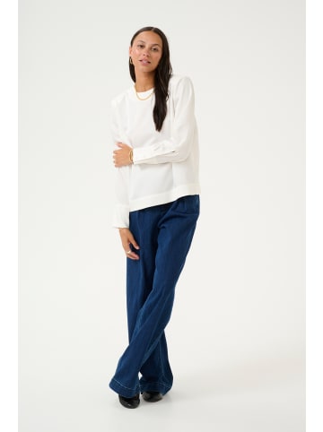 Kaffe Langarm-Bluse KAbonita in Chalk